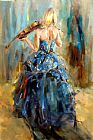 Anna Razumovskaya Dancing With a Violin 4 painting